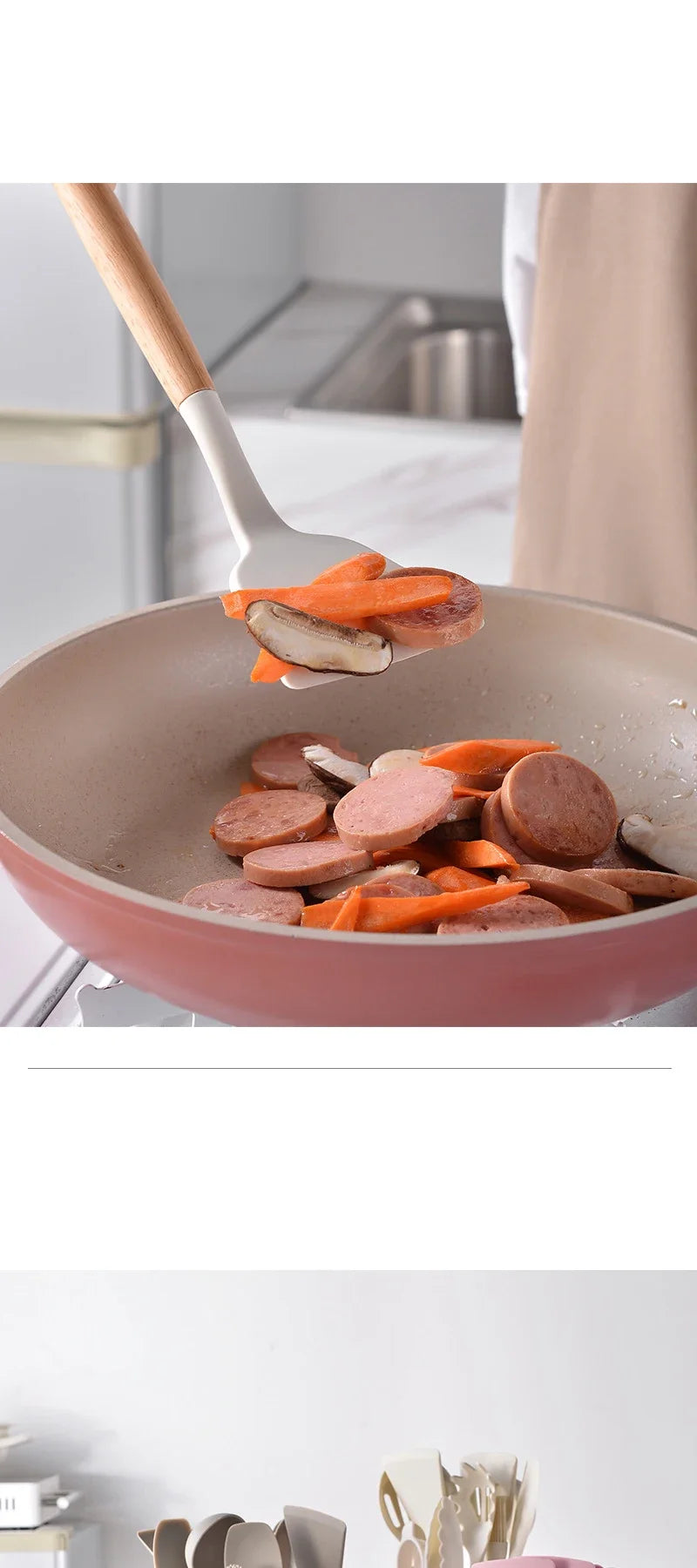 12-Piece Silicone Kitchen Utensils Set – Non-Stick Cookware Tools