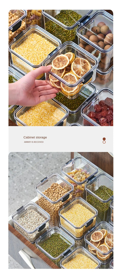 1PC Sealed Jar Airtight Container Grain Pasta Storage Box Plastic Moisture-proof Box Household Kitchen Organizer Seasoning Jars