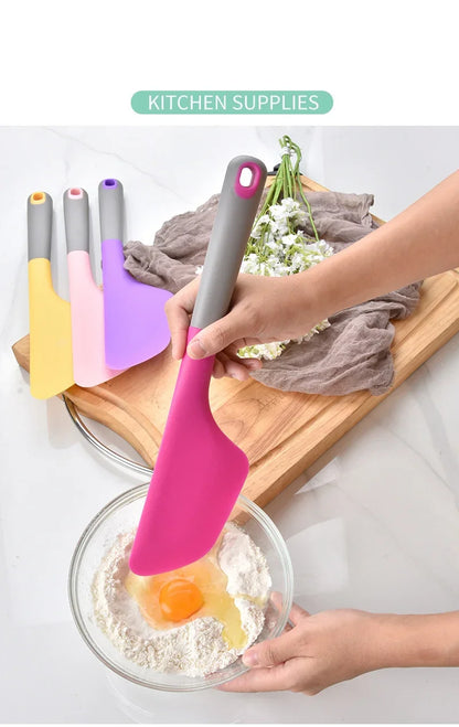 34cm Large Silicone Baking Spatula Non-Stick Cream Butter Spatula Heat Resistant Cookie Chocolate Pastry Scraper Kitchen Tools