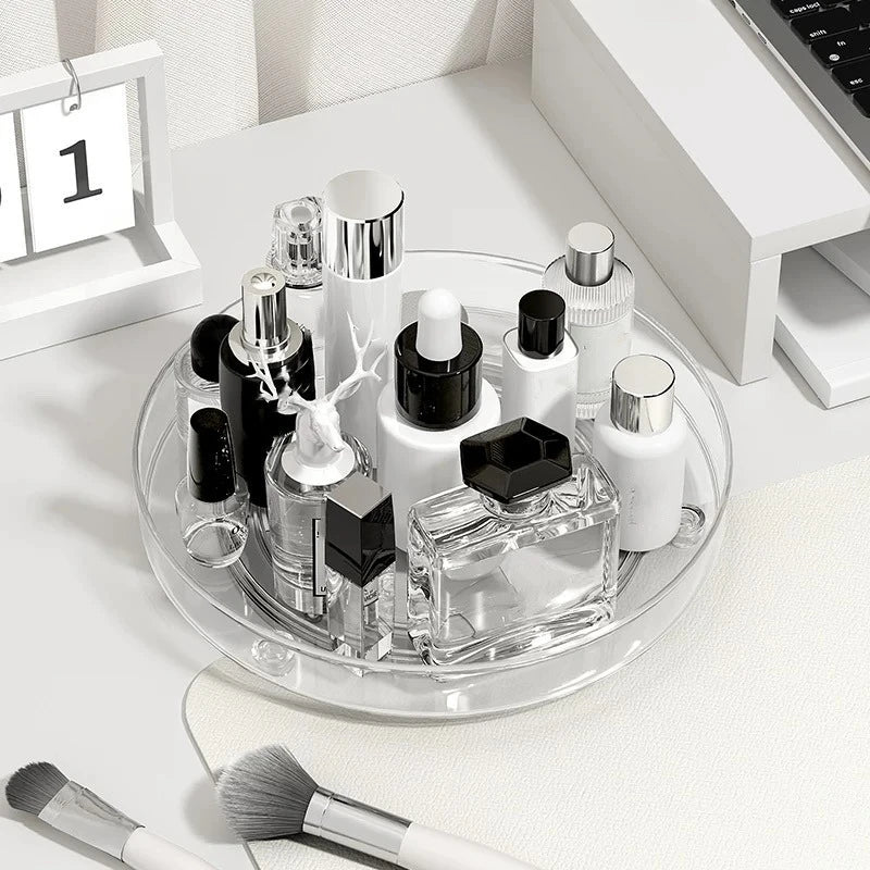 1Pc/Kitchen Rack Transparent Rotating Storage Rack Spice Storage Condiment Storage Multi-Layer Storage Turntable Storage Rack