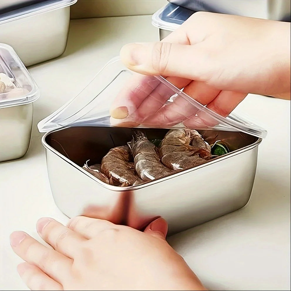 Stainless Steel Food Storage Containers Set – Leakproof with Lids