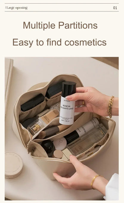 Makeup Organizer Female Toiletry Kit Bag Make Up Case Storage Pouch Luxury Lady Box, Cosmetic Bag, Organizer Bag for Travel Zip