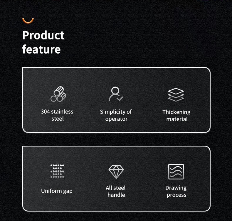 Manual Stainless Steel Garlic Press – Easy Kitchen Garlic Crusher