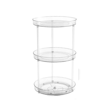 1Pc/Kitchen Rack Transparent Rotating Storage Rack Spice Storage Condiment Storage Multi-Layer Storage Turntable Storage Rack