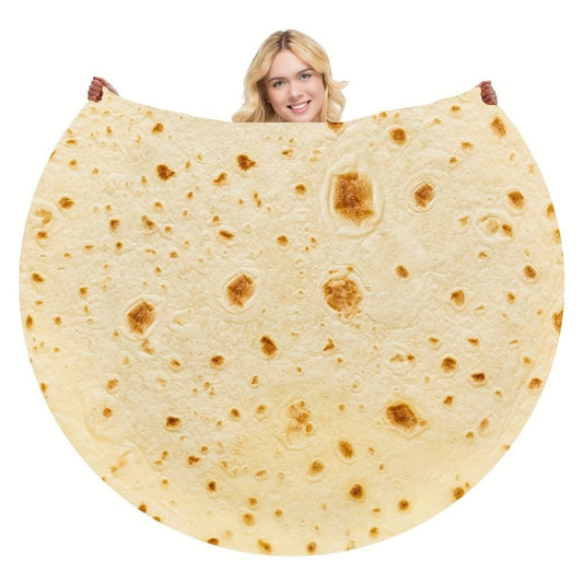 Burrito Tortilla Food Throw Blanket image 0