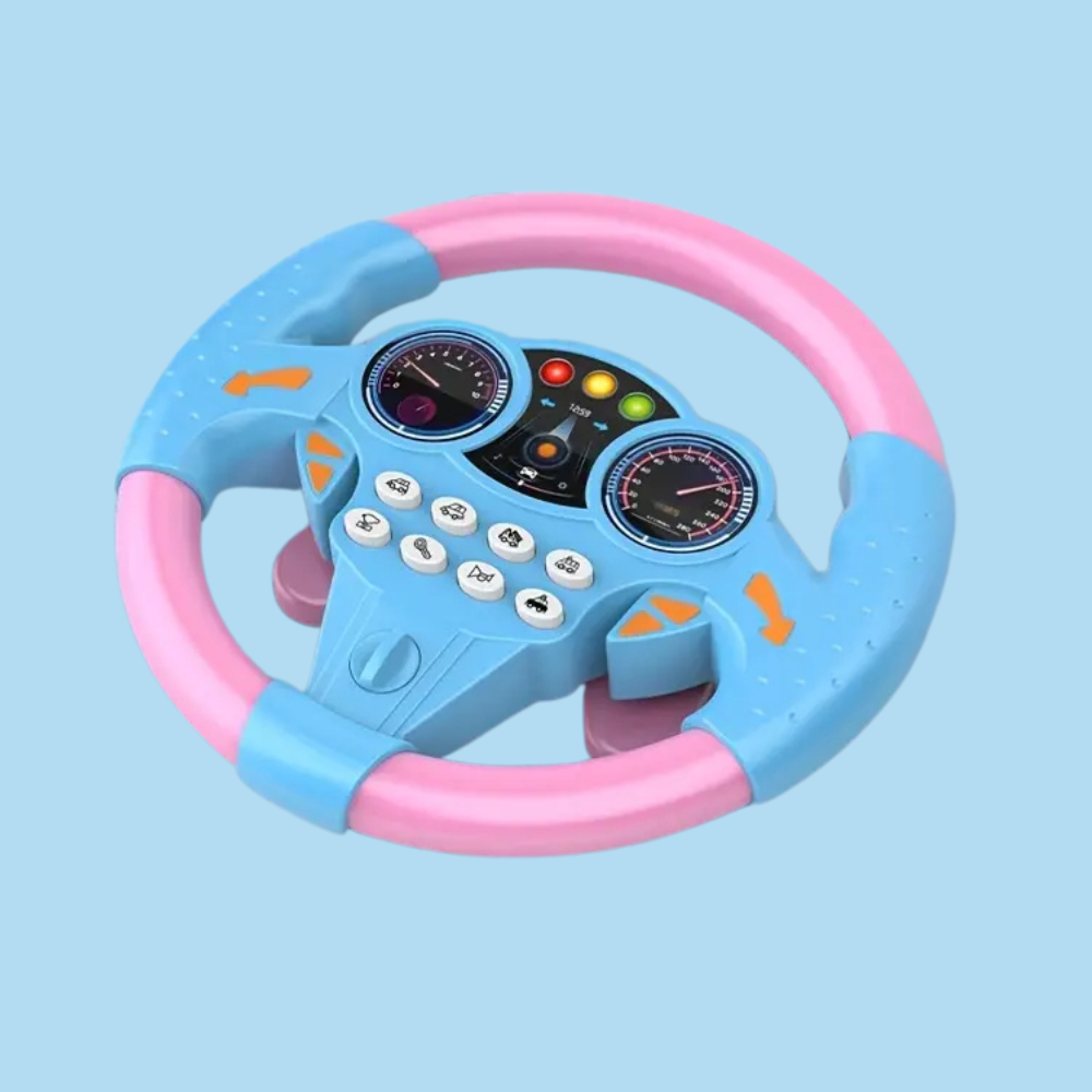 Kid's Electric Simulation Steering Wheel Suction Attachment image 4