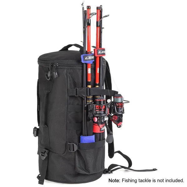 Fishing Tackle Backpack Tackle Box Organizer with Rod Holders image 0