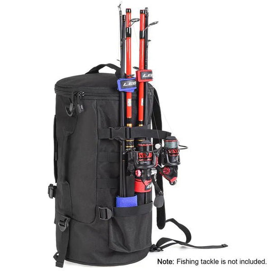 Fishing Tackle Backpack Tackle Box Organizer with Rod Holders image 0