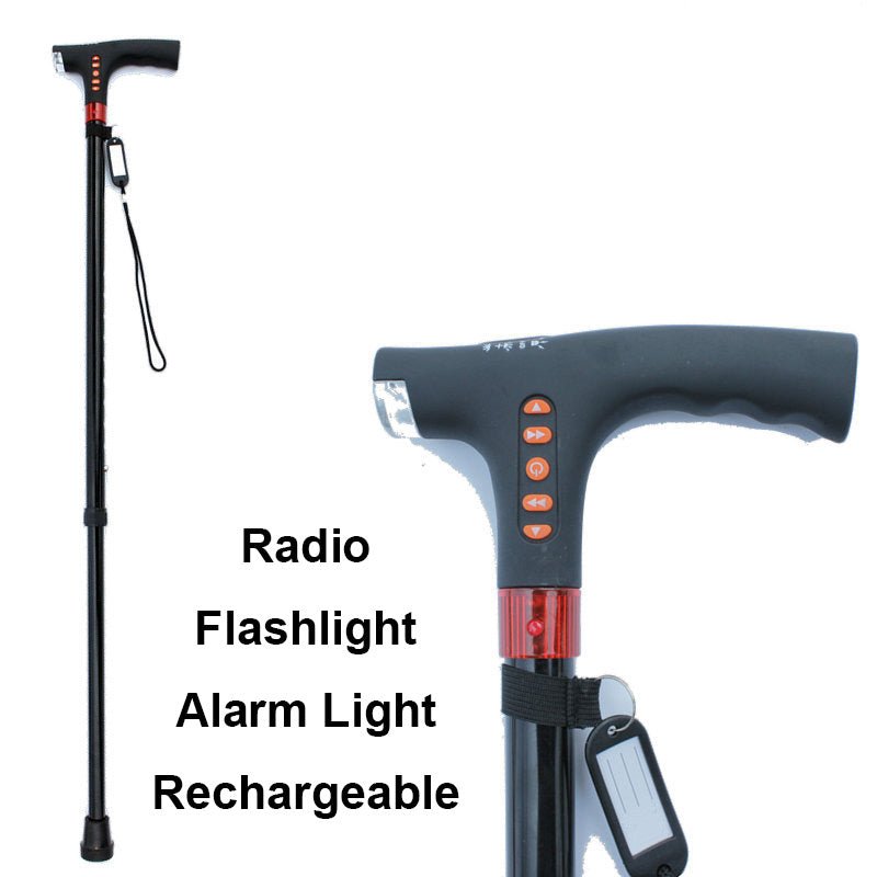 Intelligent walking stick for the elderly with LED light image 8