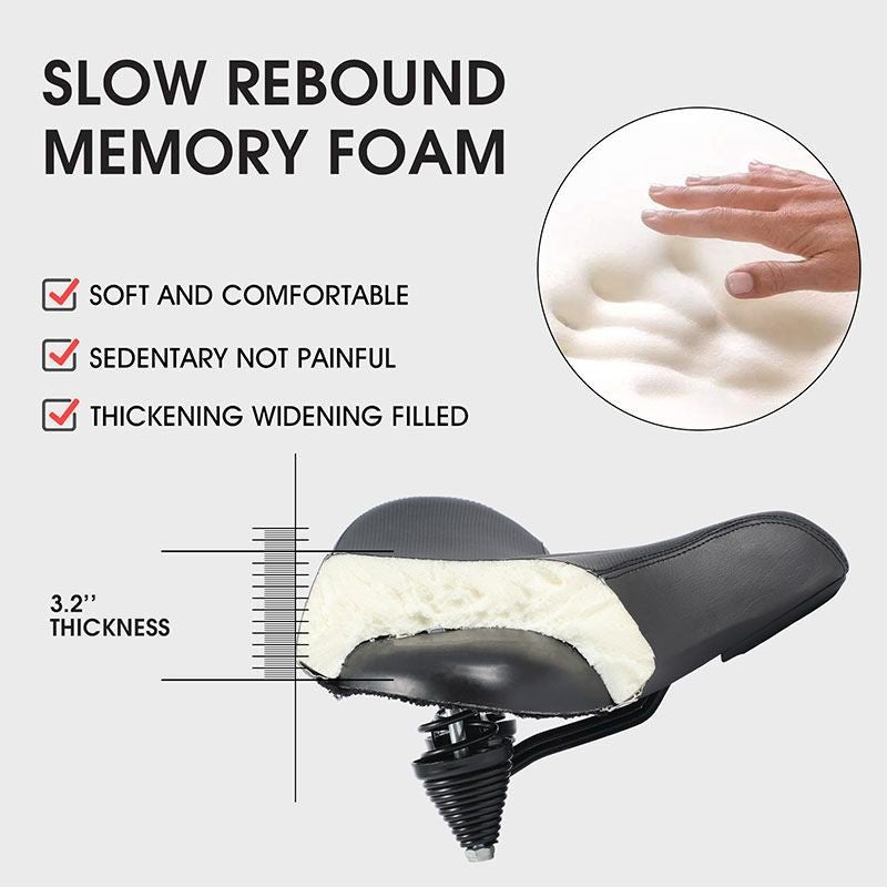 Extra Large Bike Seat With Comfortable Thick Foam and Waterproof image 12