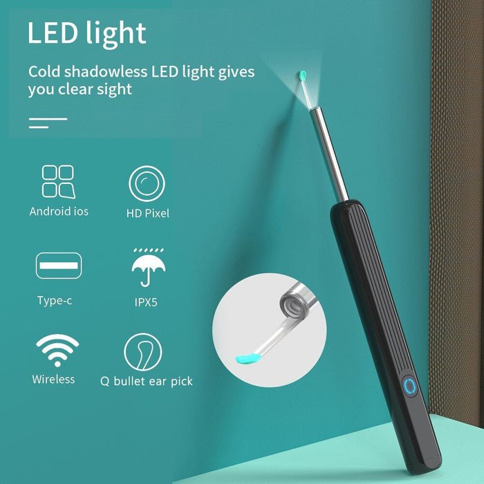Wireless Earwax Remover Otoscope Tool - Ear Wax Removal Tool with Camera Ear Endoscope 1080P Kit for iPhone iPad Android image 1