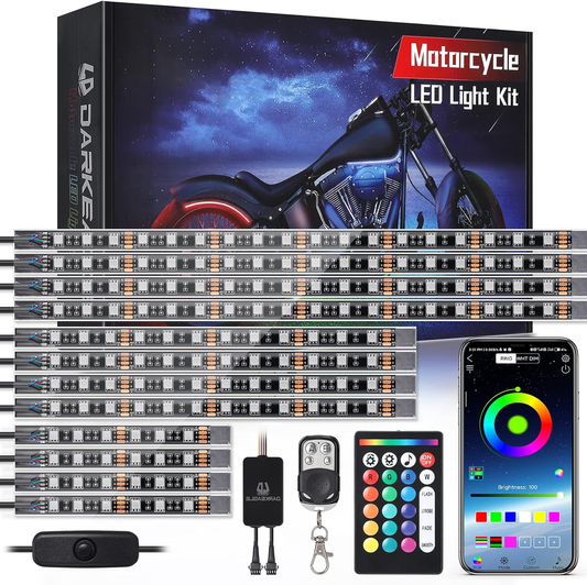 12pcs Motorcycle Led Light Kit With Brake Light Turn Signal image 0