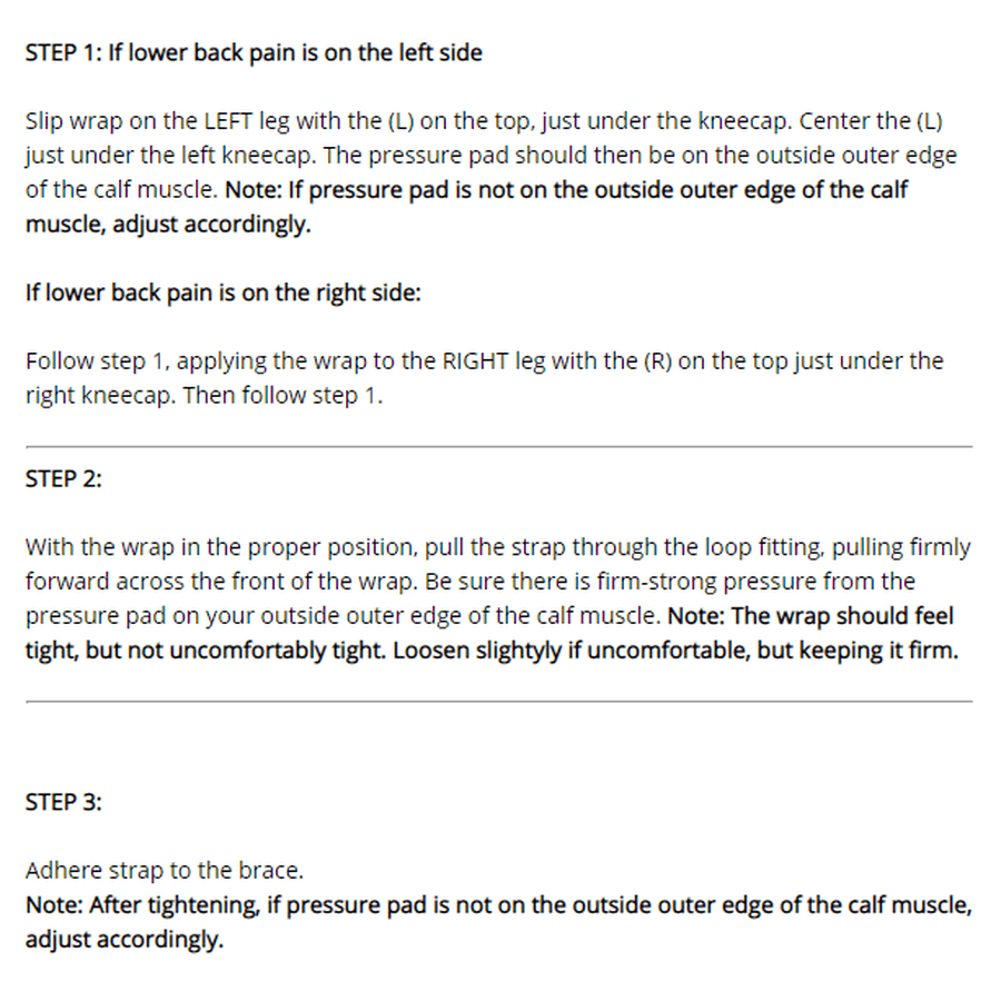 Sciatic Nerve Brace ~ Sciatica Acupressure Leg & Back image 3