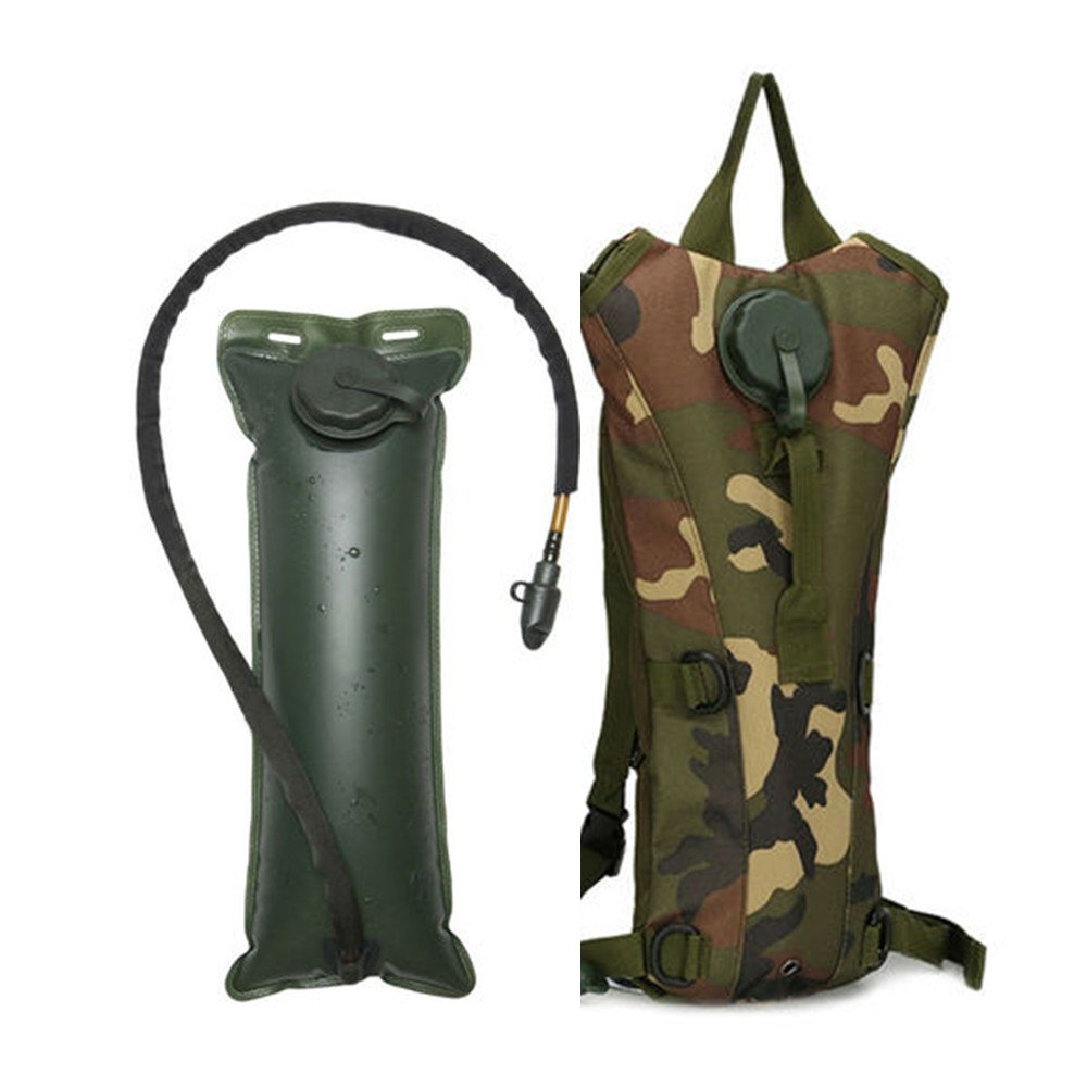 Hydration Backpack 3L Water Bladder Bag Hiking Camping - CAM image