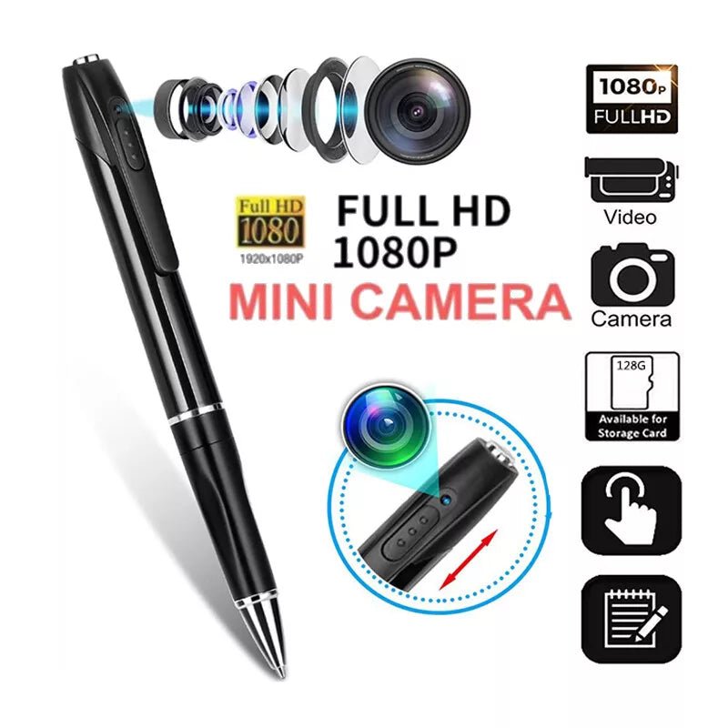 Mini Camera Pen Pocket Digital Voice Video Recorder for Business Conference 1080P Wearable Body Micro Cam Security Cameras image 1