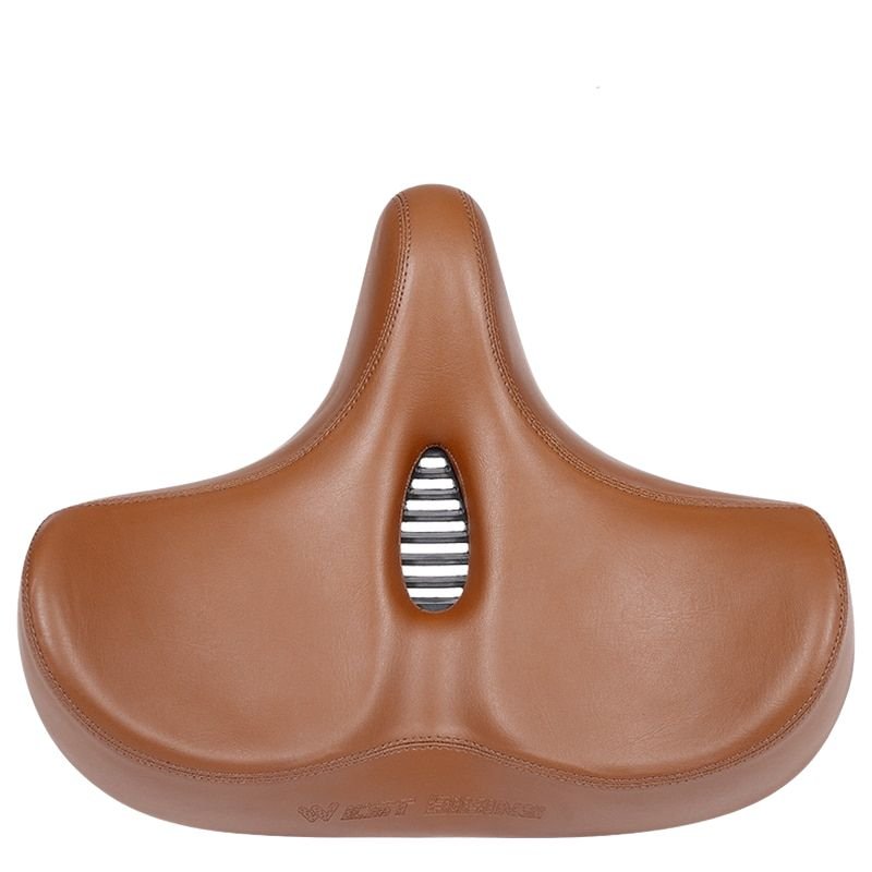 Extra Large Bike Seat With Comfortable Thick Foam and Waterproof - Brown image