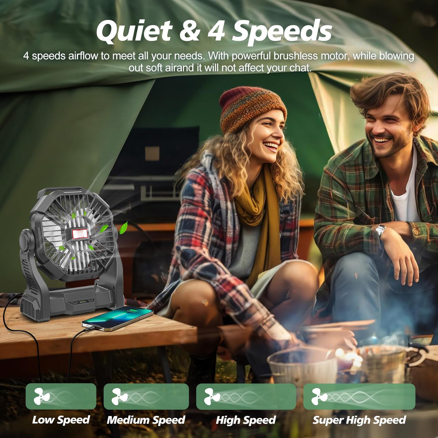 Portable Rechargeable Camping Fan image 6