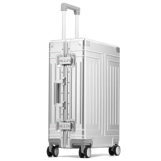 Magnesium Alloy Travel Case - Sturdy 24-Inch Wheeled Luggage For Your Travels image 0