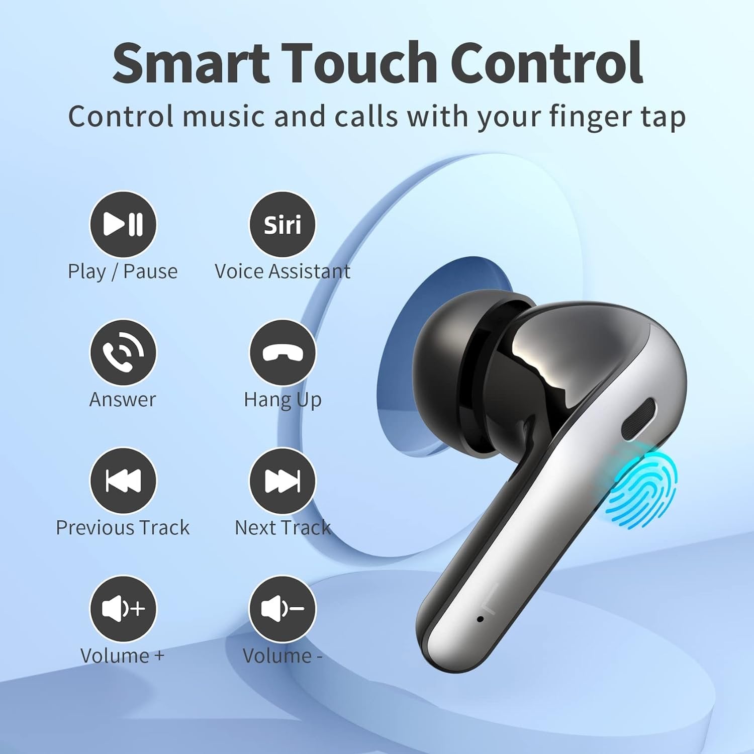 True Wireless Earbuds With Charging Case image 2