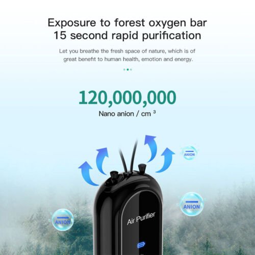 Personal Mini Air Purifier Necklace | Wearable Air Purifier with USB Charging image 7