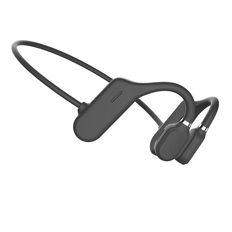 New Waterproof Bone Conduction Headphones Stereo Bluetooth Wireless - Black image