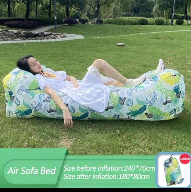 Blow Up Couch Inflatable Camping Air Sofa image 3