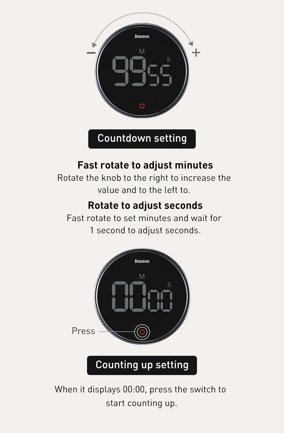 Premium Digital Kitchen Cooking Pomodoro Timer image 12