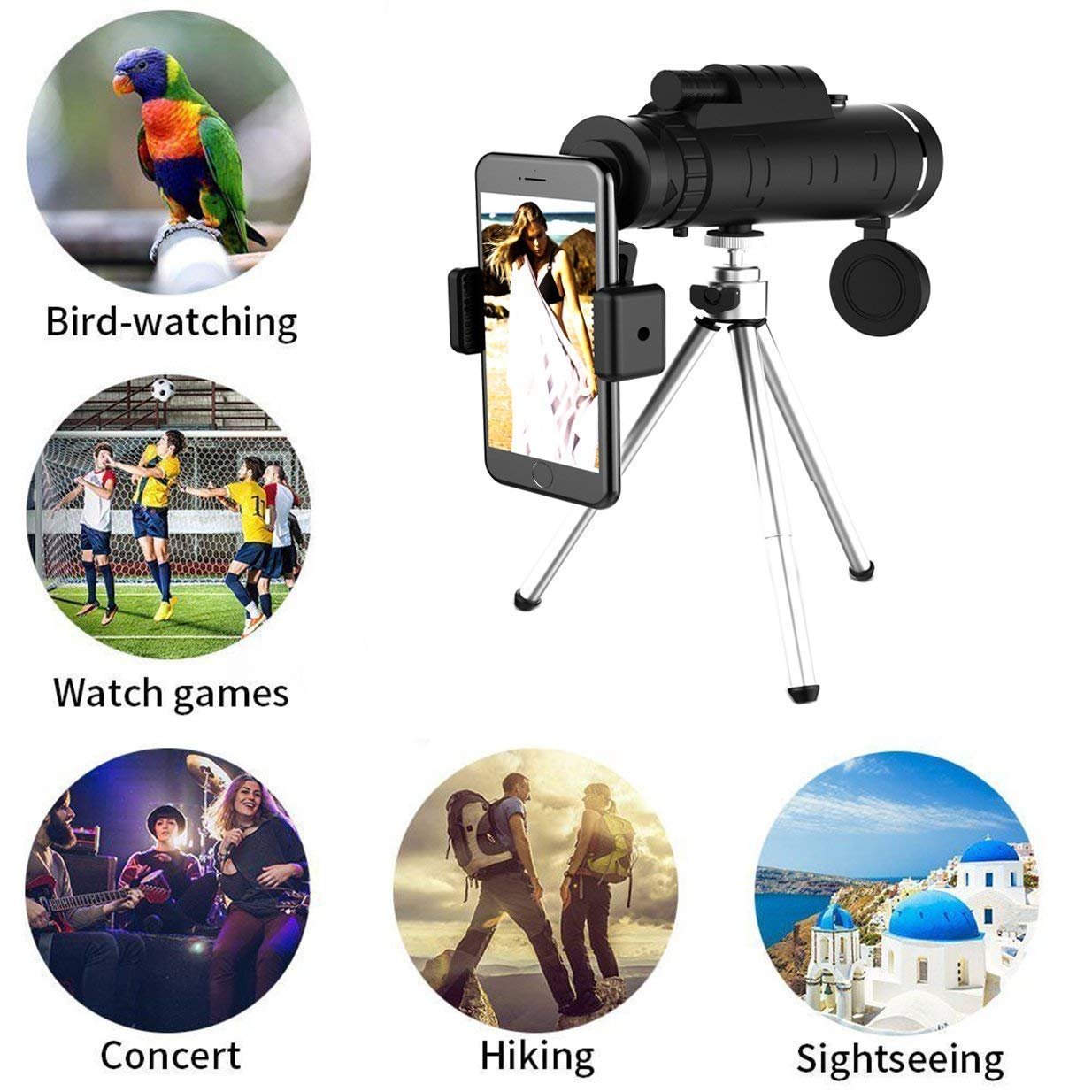 Starscope HD Monocular - High Power Monocular With Smartphone Holder & Tripod – Waterproof Monocular Telescope image 7