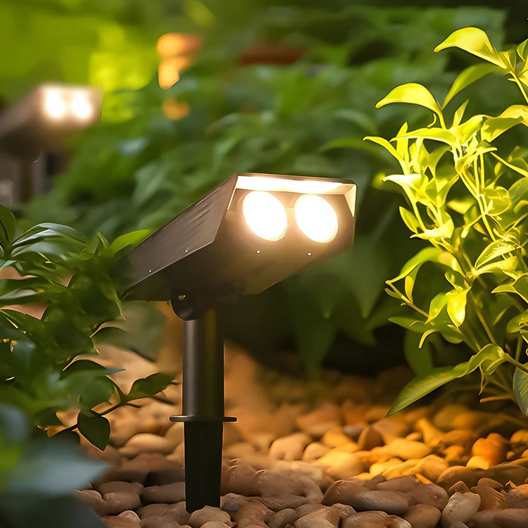 Waterproof LED Solar Multi-zoom Spot Light Landscape Lighting RGB image 3