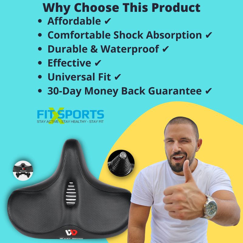 Extra Large Bike Seat With Comfortable Thick Foam and Waterproof image 10