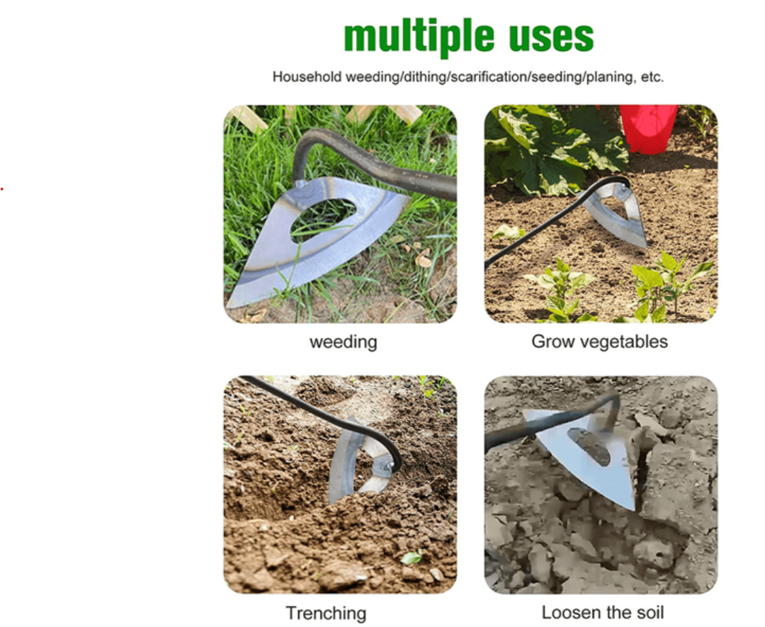 All Steel Hollow Hoe For Gardening image 6