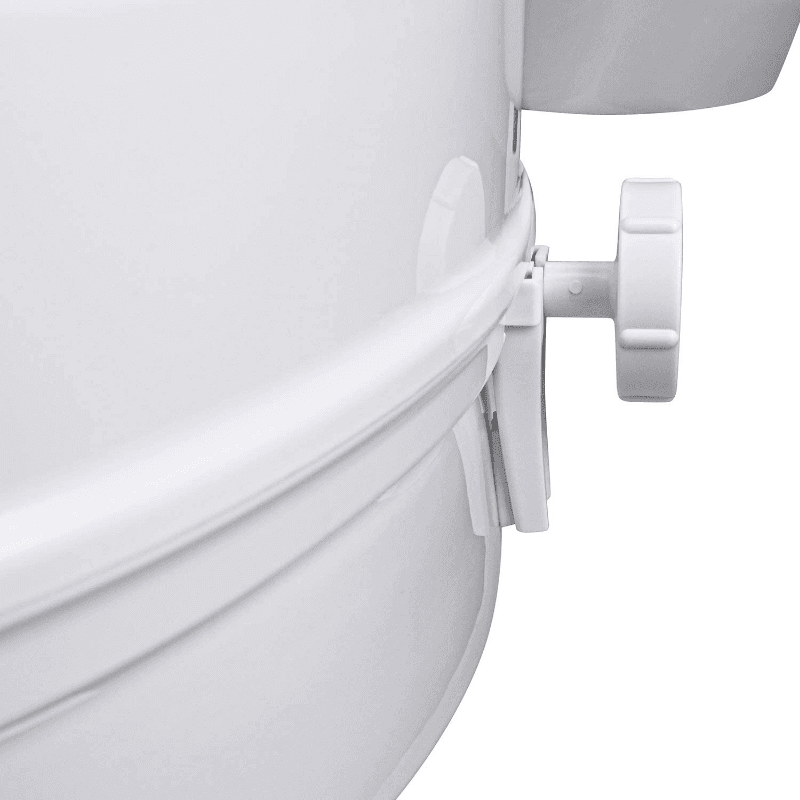 Clamp On Raised Handicap Toilet Seat Riser 4" image 3