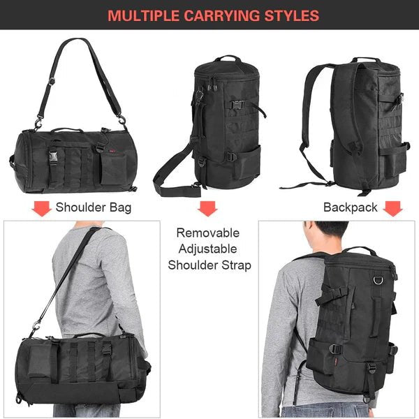 Fishing Tackle Backpack Tackle Box Organizer with Rod Holders image 4