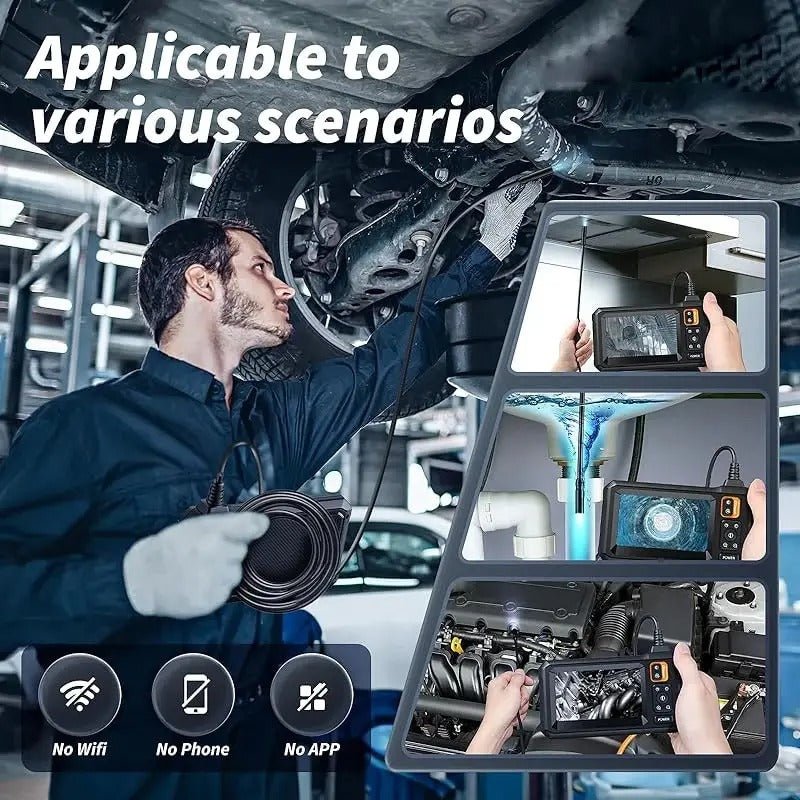 Industrial Endoscope Inspection Camera – 1080p Hd With 4.3-Inch Display Adjustable Lens image 4