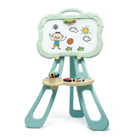 Portable Kids 4 in 1 Magnetic Chalkboard Art Easel image 0