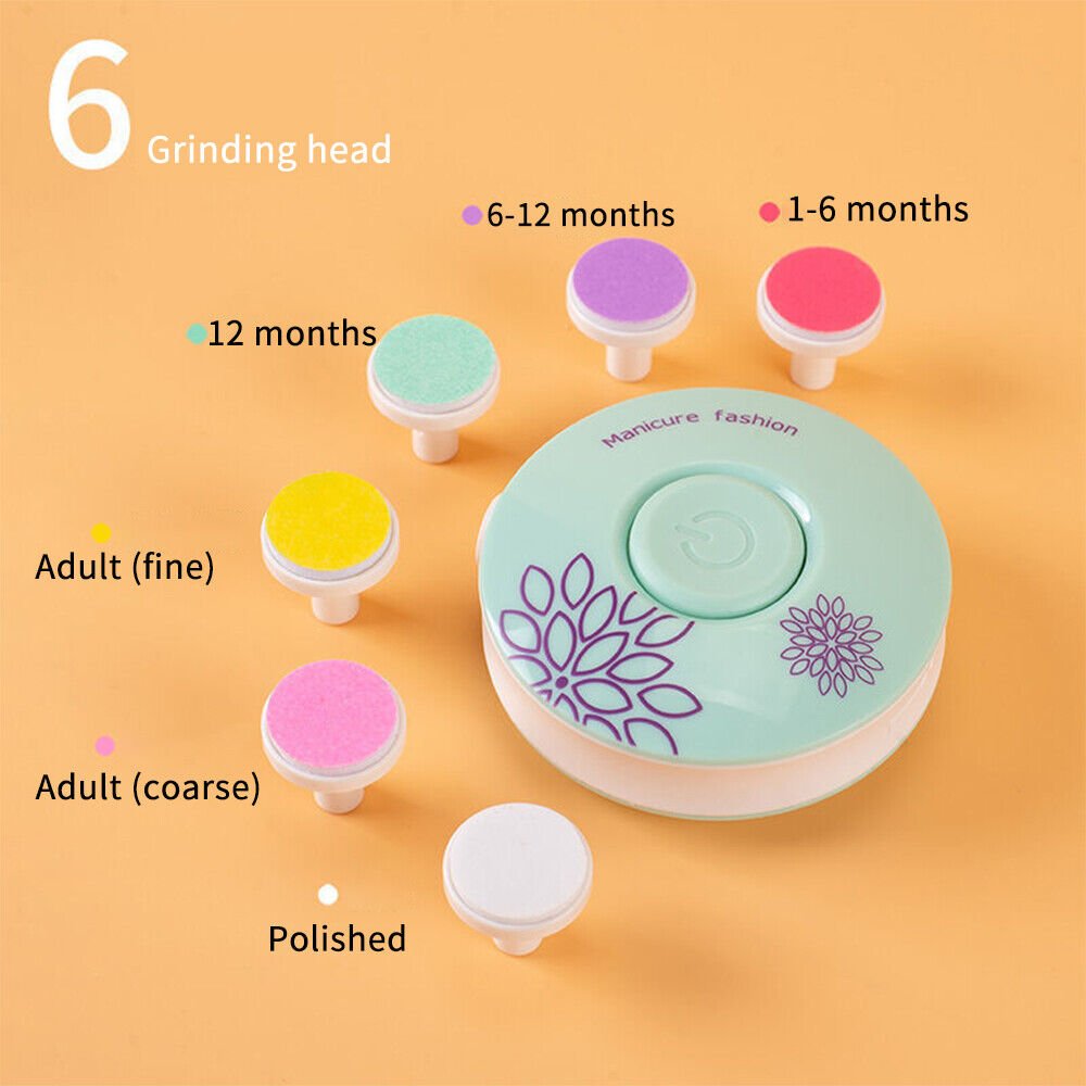 Baby Nail Trimmer with 6 Grinding Heads image 4