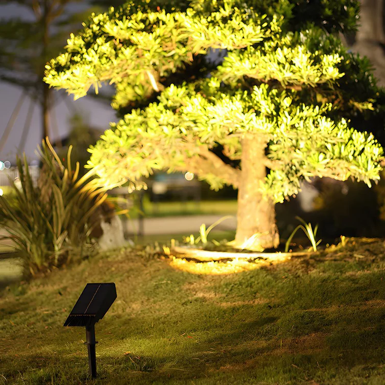 Waterproof LED Solar Multi-zoom Spot Light Landscape Lighting RGB image 1