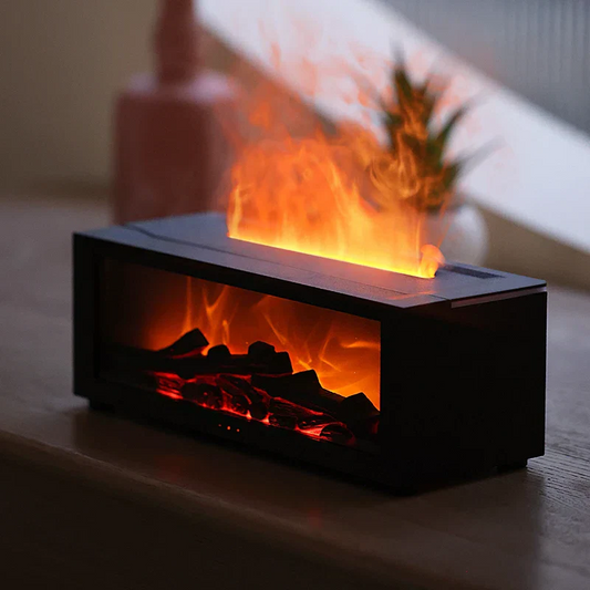 Flame Aromatherapy Humidifier - 4-in-1 Diffuser with Smart Timer image 0
