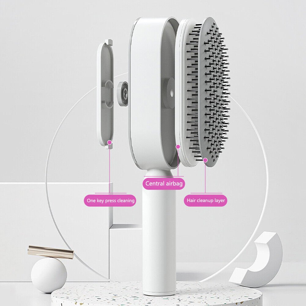 Self Cleaning Hair Brush image 4