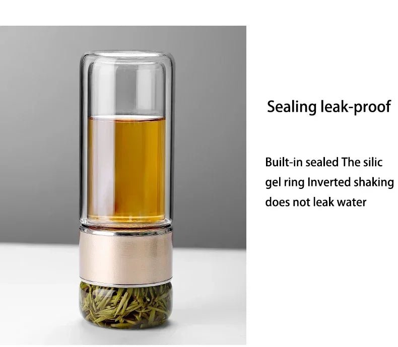 430ml Borosilicate Glass Double Layer Tea Infuser image 3
