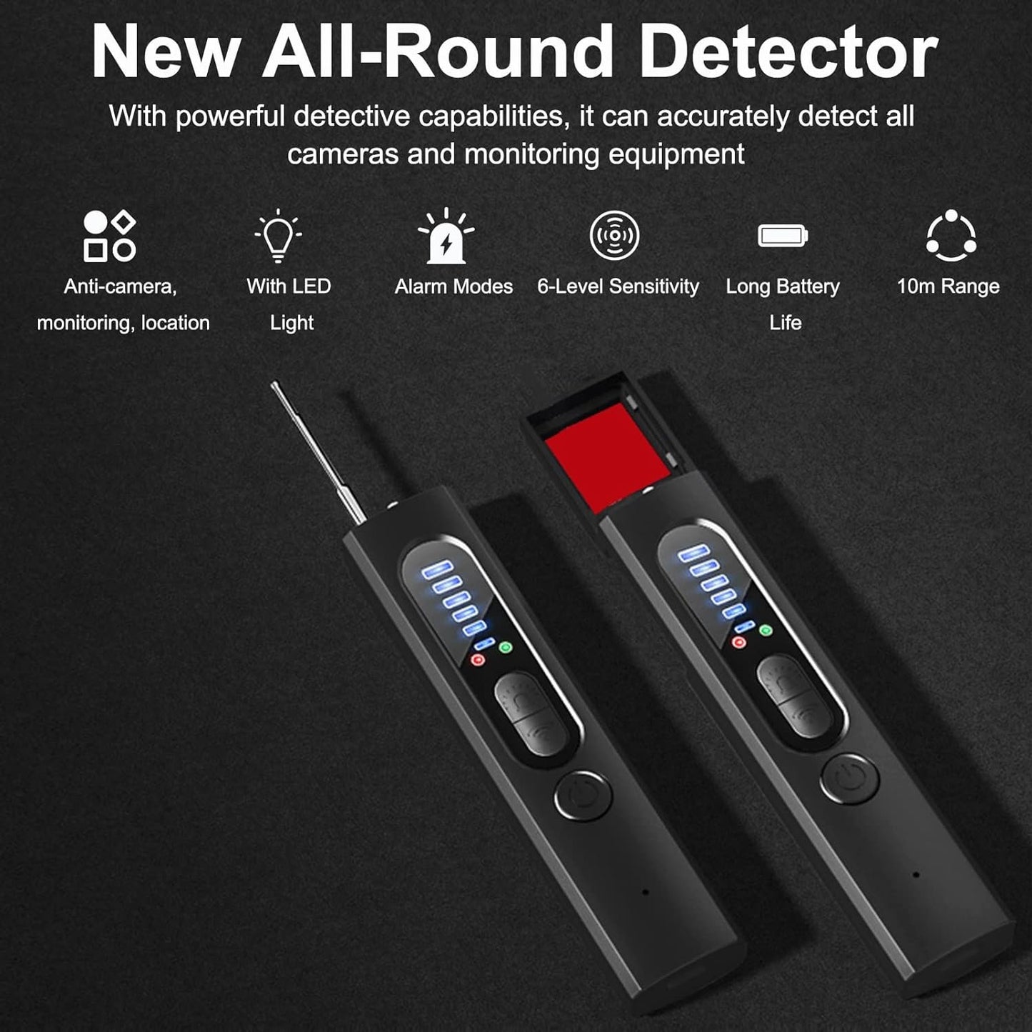 Hidden Camera Detector (Military Grade, with built-in RF and GPS Tracking Detection) image 4