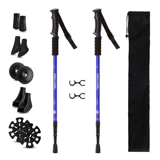 2X Trekking Poles Nordic Hiking Sticks image 1