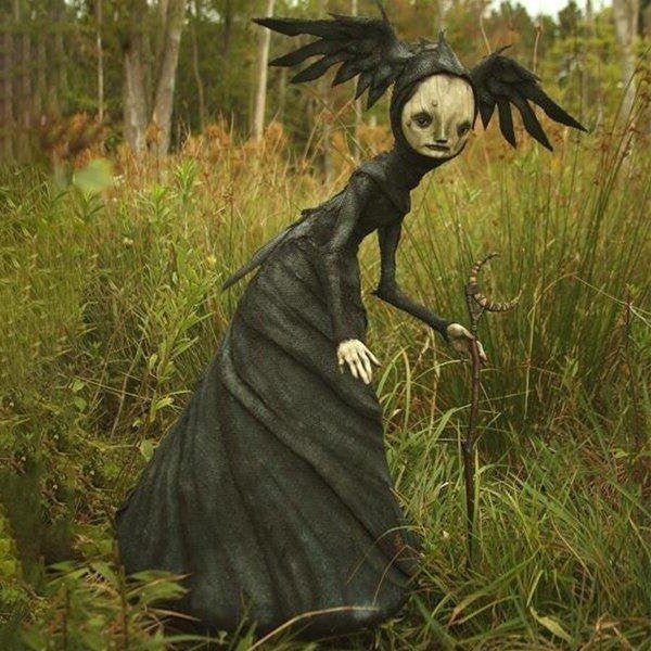 The Dark and Bizarre Art – Creepy Witch Sculptures(Halloween Decoration) image 0