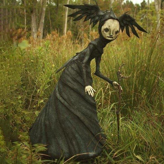 The Dark and Bizarre Art – Creepy Witch Sculptures(Halloween Decoration) image 0