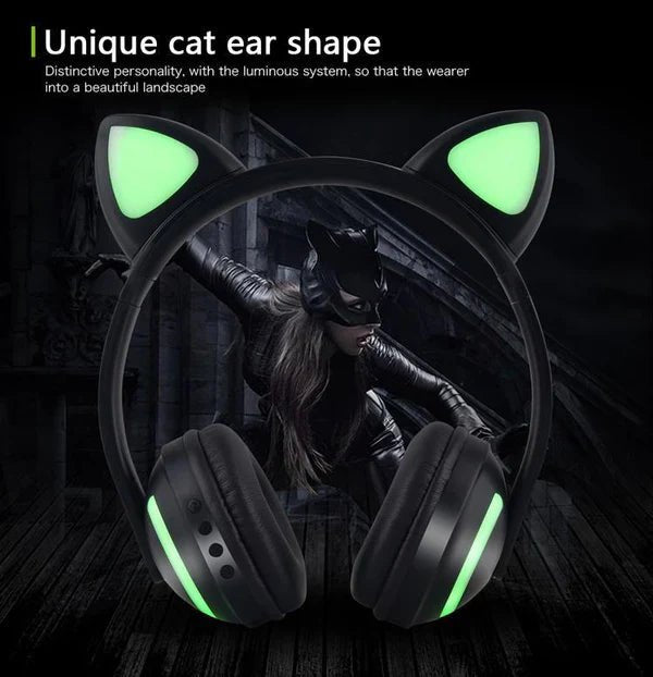 Cat Glowing Bluetooth Headphones image 5