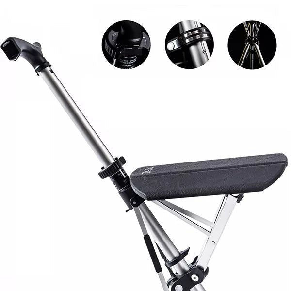 Walking stick with seat image 3