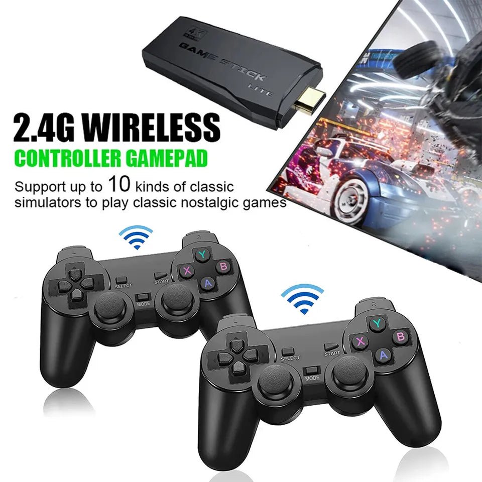 HDMI 4K TV Game Stick Console | 64GB with 20,000+ Retro Games & 2 Wireless Gamepads image 5