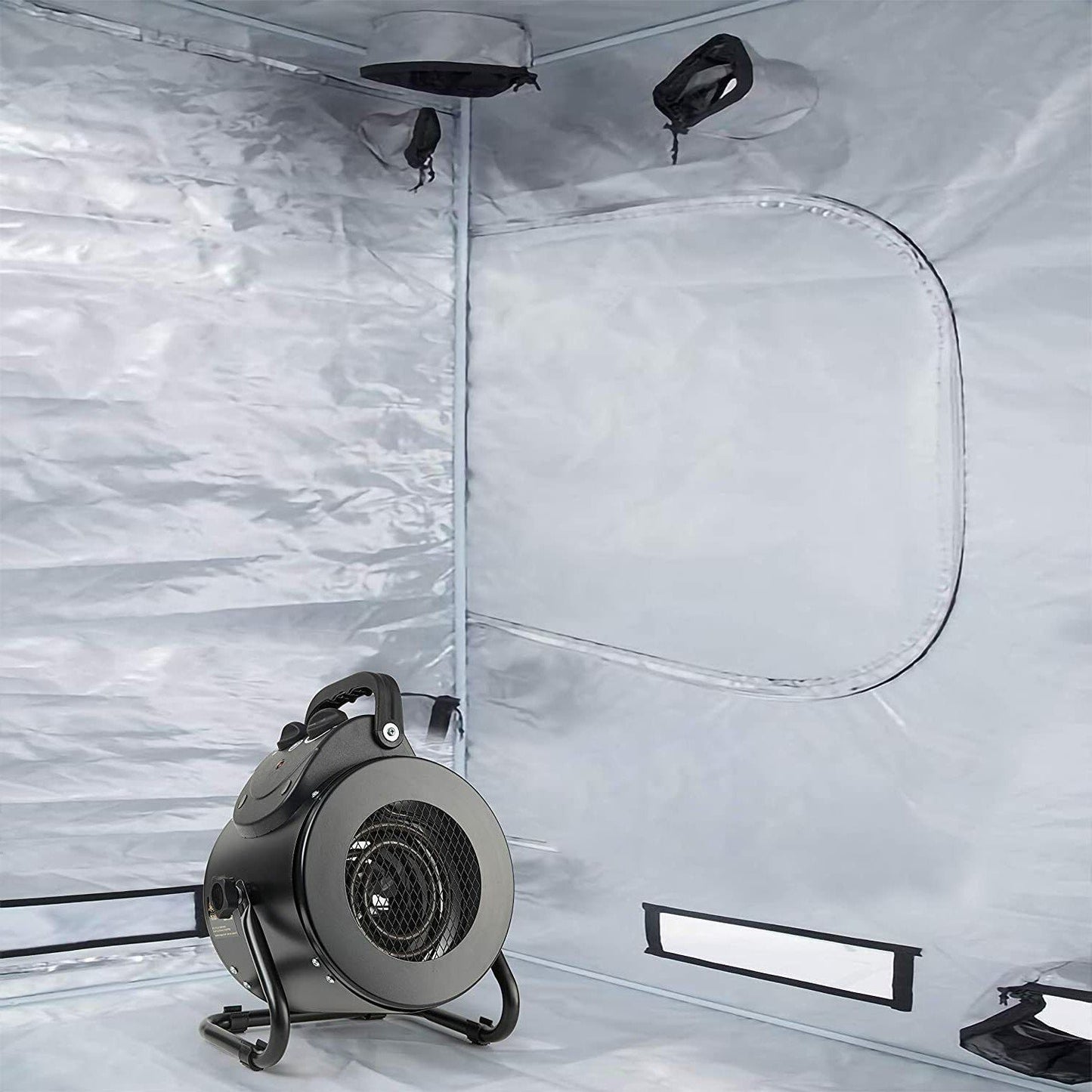 Electric Heater Fan for Greenhouse Grow Tent Workplace Fast Heating IPX4 image 6