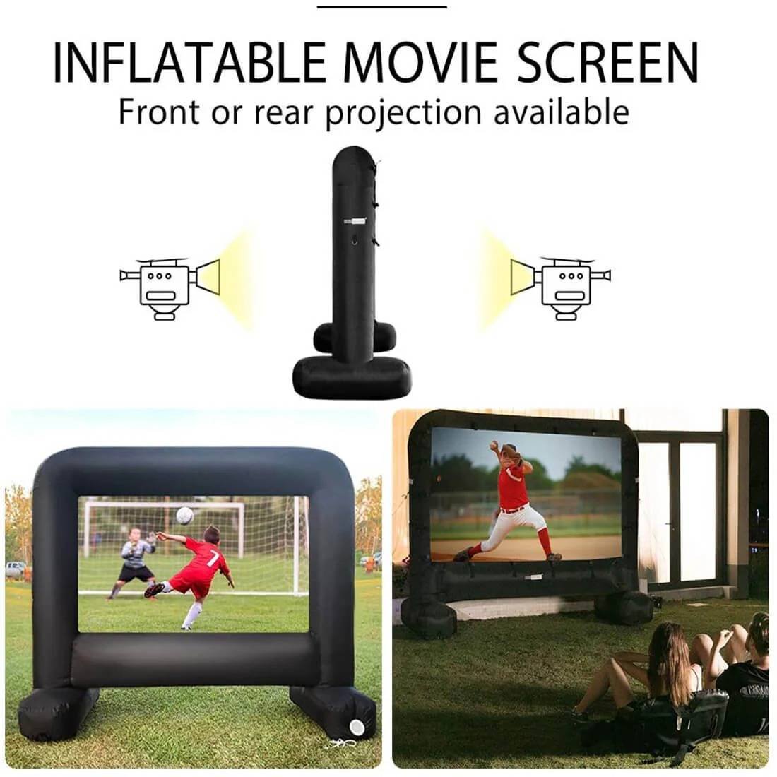 Outdoor Movie Screen And Projector image 5