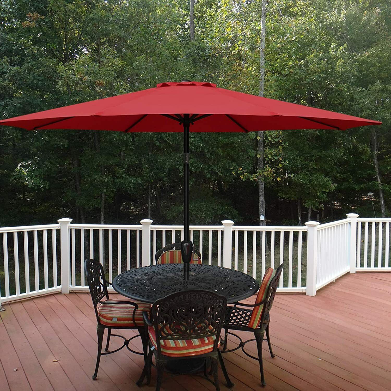 Outdoor Patio Table Umbrella - Red image